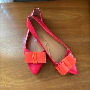 J. Crew Leather Bow Flats